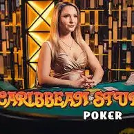 Play the Caribbean Stud Poker slot by Evolution on National Casino