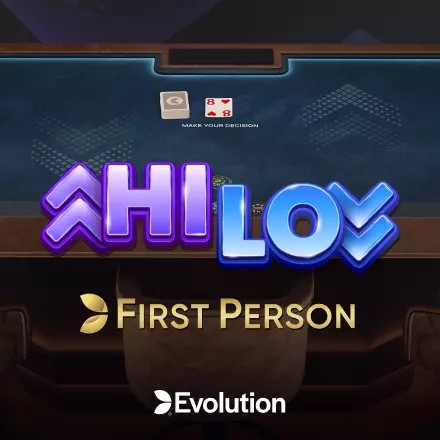 First Person Hi Lo by Evolution, showcased at national-casino.hu.net – game logo