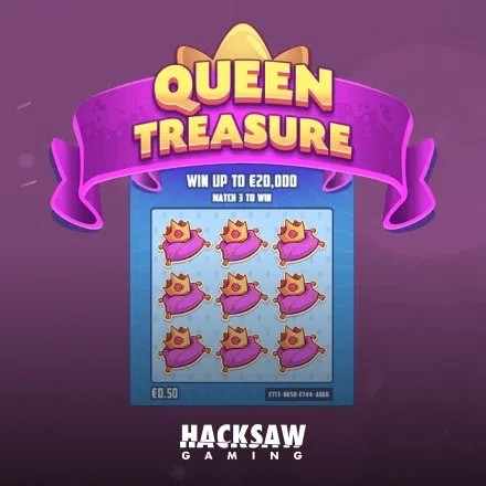 Queen Treasure slot visual from Hacksaw Gaming available on national-casino.hu.net