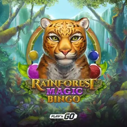 Rainforest Magic Bingo slot logo by Play'n GO at National Casino
